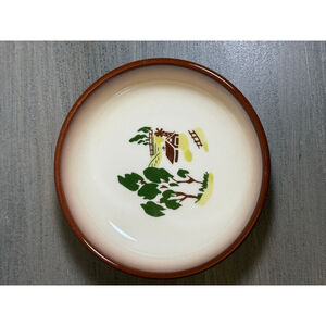 vintage bowl "Harvest" pattern by Brock of California Apprx. 4.5 in. diam.